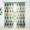 thumbnail image 1 of Designart 'Abstract Retro Design VII' Mid-Century Modern Curtain Panel, 1 of 5