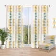 thumbnail image 1 of Designart 'Abstract Retro Design VIII' Mid-Century Modern Curtain Panel, 1 of 4