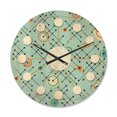 thumbnail image 1 of Designart 'Abstract Retro Design XIV' Mid-Century Modern Wood Wall Clock, 1 of 5