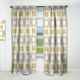 thumbnail image 1 of Designart 'Abstract Retro Design XIX' Mid-Century Modern Curtain Panel, 1 of 5