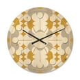 thumbnail image 1 of Designart 'Abstract Retro Design XIX' Mid-Century Modern Wood Wall Clock, 1 of 5