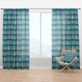 thumbnail image 1 of Designart 'Abstract Retro Design XV' Mid-Century Modern Curtain Panel, 1 of 4