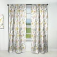 thumbnail image 1 of Designart 'Abstract Retro Design XVI' Mid-Century Modern Curtain Panel, 1 of 5