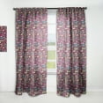 thumbnail image 1 of Designart 'Abstract Retro Design XX' Mid-Century Modern Curtain Panel, 1 of 5