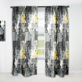 thumbnail image 1 of Designart 'Abstract Retro Design XXI' Mid-Century Modern Curtain Panel, 1 of 5