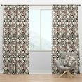thumbnail image 1 of Designart 'Abstract Retro Design XXII' Mid-Century Modern Blackout Curtain Panel, 1 of 4