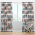 thumbnail image 1 of Designart 'Abstract Retro Drops V' Mid-Century Modern Blackout Curtain Panel, 1 of 4