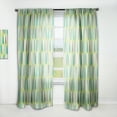 thumbnail image 1 of Designart 'Abstract Retro Drops VI' Mid-Century Modern Curtain Panel, 1 of 5