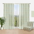 thumbnail image 1 of Designart 'Abstract Retro Drops VII' Mid-Century Modern Curtain Panel, 1 of 4