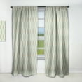 thumbnail image 1 of Designart 'Abstract Retro Drops VII' Mid-Century Modern Curtain Panel, 1 of 5