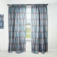 thumbnail image 1 of Designart 'Abstract Retro Drops VIII' Mid-Century Modern Curtain Panel, 1 of 5
