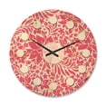 thumbnail image 1 of Designart 'Abstract Retro Flower Design II' Mid-Century Modern Wood Wall Clock, 1 of 5