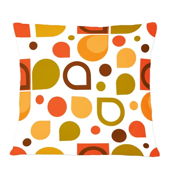 Designart Abstract Retro Geometric I' Mid-Century Modern Throw Pillow - 12x20