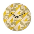 thumbnail image 1 of Designart 'Abstract Retro Geometric Pattern Design II' Mid-Century Modern Wood Wall Clock, 1 of 5