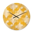 thumbnail image 1 of Designart 'Abstract Retro Geometric Pattern Design IV' Mid-Century Modern Wood Wall Clock, 1 of 5