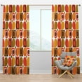 thumbnail image 1 of Designart 'Abstract Retro Geometric Pattern Design VI' Mid-Century Modern Blackout Curtain Panel, 1 of 4