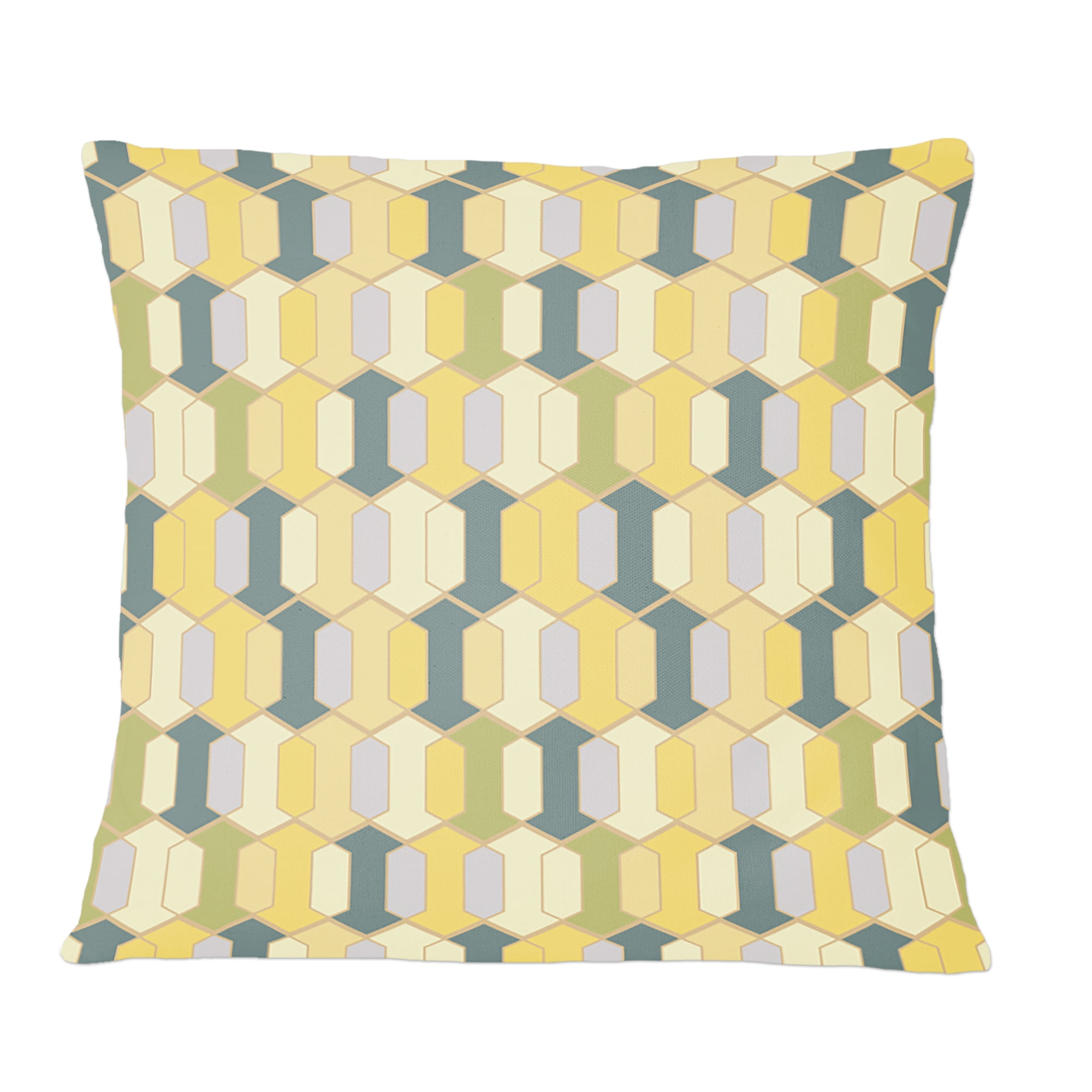 Designart Abstract Retro Geometrical Design II' Mid-Century Modern Throw Pillow - 12x20