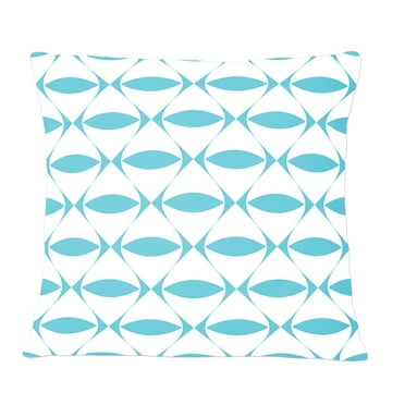 Designart Abstract Retro Geometrical Design III' Mid-Century Modern Throw Pillow - 12x20