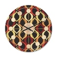 thumbnail image 1 of Designart 'Abstract Retro Geometrical Design Pattern VIII' Mid-Century Modern Wood Wall Clock, 1 of 5