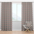 thumbnail image 1 of Designart 'Abstract Retro Pattern Design IV' Mid-Century Modern Blackout Curtain Panel, 1 of 4