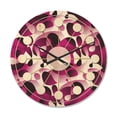 thumbnail image 1 of Designart 'Abstract Retro Pattern Design VI' Mid-Century Modern Wood Wall Clock, 1 of 5