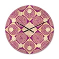 thumbnail image 1 of Designart 'Abstract Retro Pattern Design XI' Mid-Century Modern Wood Wall Clock, 1 of 5
