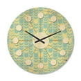 thumbnail image 1 of Designart 'Abstract Retro Pattern Design XX' Mid-Century Modern Wood Wall Clock, 1 of 5