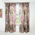 thumbnail image 1 of Designart 'Abstract Retro Rose' Traditional Curtain Panel, 1 of 5