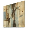 thumbnail image 1 of Designart 'Abstract River Run I' Modern & Contemporary Print on Natural Pine Wood, 1 of 3