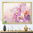 thumbnail image 1 of Designart "Abstract Shades Of Pink And Purple" Abstract Shapes Picture Framed Canvas Wall Art, 1 of 5
