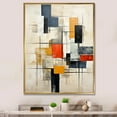 thumbnail image 1 of Designart "Abstract Shapes With Ivory Illusions" Abstract Shapes Floater Framed Wall Art Prints, 1 of 5