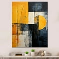 thumbnail image 1 of Designart "Abstract Shapes With Lemon Loops" Abstract Shapes Canvas Prints, 1 of 7