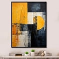 thumbnail image 1 of Designart "Abstract Shapes With Lemon Loops" Abstract Shapes Floater Framed Canvas Prints, 1 of 5