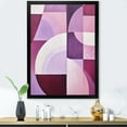 thumbnail image 1 of Designart "Abstract Shapes With Mauve Motion" Abstract Shapes Picture Framed Canvas Wall Art, 1 of 5