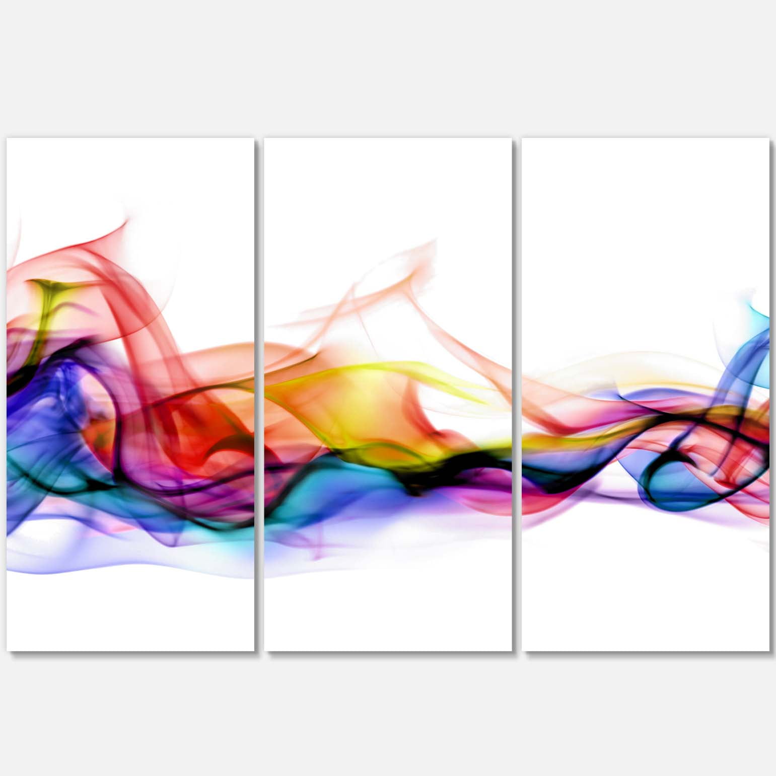 Designart 'Abstract Smoke ' Contemporary Artwork