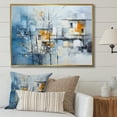 thumbnail image 1 of Designart "Abstract Snow Elegance composition" Abstract Floater Framed Wall Art Print, 1 of 7
