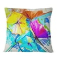 thumbnail image 1 of Designart Abstract Spring Flowers Still Life - Floral Throw Pillow - 18x18, 1 of 1