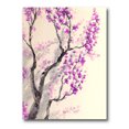 thumbnail image 1 of Designart ' Abstract Spring Purple Flowers On Tree Branches ' Traditional Canvas Wall Art Print, 1 of 4