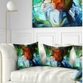 thumbnail image 1 of Designart Abstract Stained Glass Design - Abstract Throw Pillow - 16x16, 1 of 5