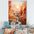 thumbnail image 1 of Designart "Abstract Storm In The Canyon Desert II" Canyon Floater Framed Canvas Art Print, 1 of 5