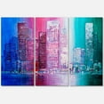 thumbnail image 1 of Designart ' Abstract Style Cityscape Panorama Skyscrapers II ' Modern Canvas Wall Art Print, 1 of 3