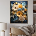 thumbnail image 1 of Designart "Abstract Sunflower Hues I" Sunflowers Floater Framed Canvas Wall Art, 1 of 5