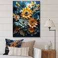 thumbnail image 1 of Designart "Abstract Sunflower Hues II" Sunflowers Canvas Prints, 1 of 7