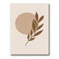 thumbnail image 1 of Designart ' Abstract Terracotta Moon and Sun With Tropical Leaf ' Modern Canvas Wall Art Print, 1 of 4