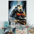 thumbnail image 1 of Designart "Abstract Train Fluid Flow" Modern Floater Framed Wall Art Print, 1 of 7