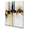 thumbnail image 1 of Designart Abstract Transitional Shapes Black I Canvas Wall Art, 1 of 5