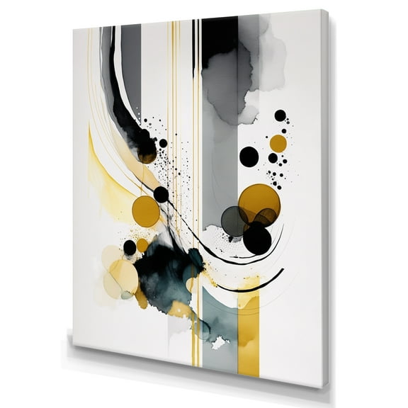 Designart Abstract Transitional Shapes I Canvas Wall Art