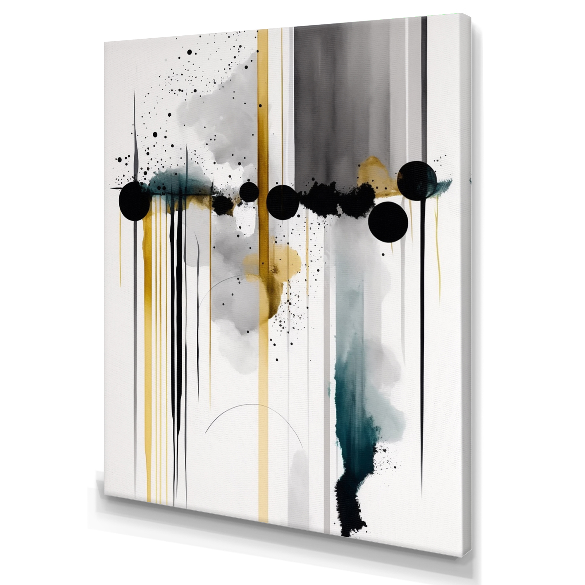 Designart Abstract Transitional Shapes III Canvas Wall Art