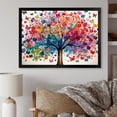 thumbnail image 1 of Designart "Abstract Tree in Colorful Style II" Floral Framed Wall Art Decor - Global Multicolor Tree African Hallway Framed Wall Art Decor, 1 of 6