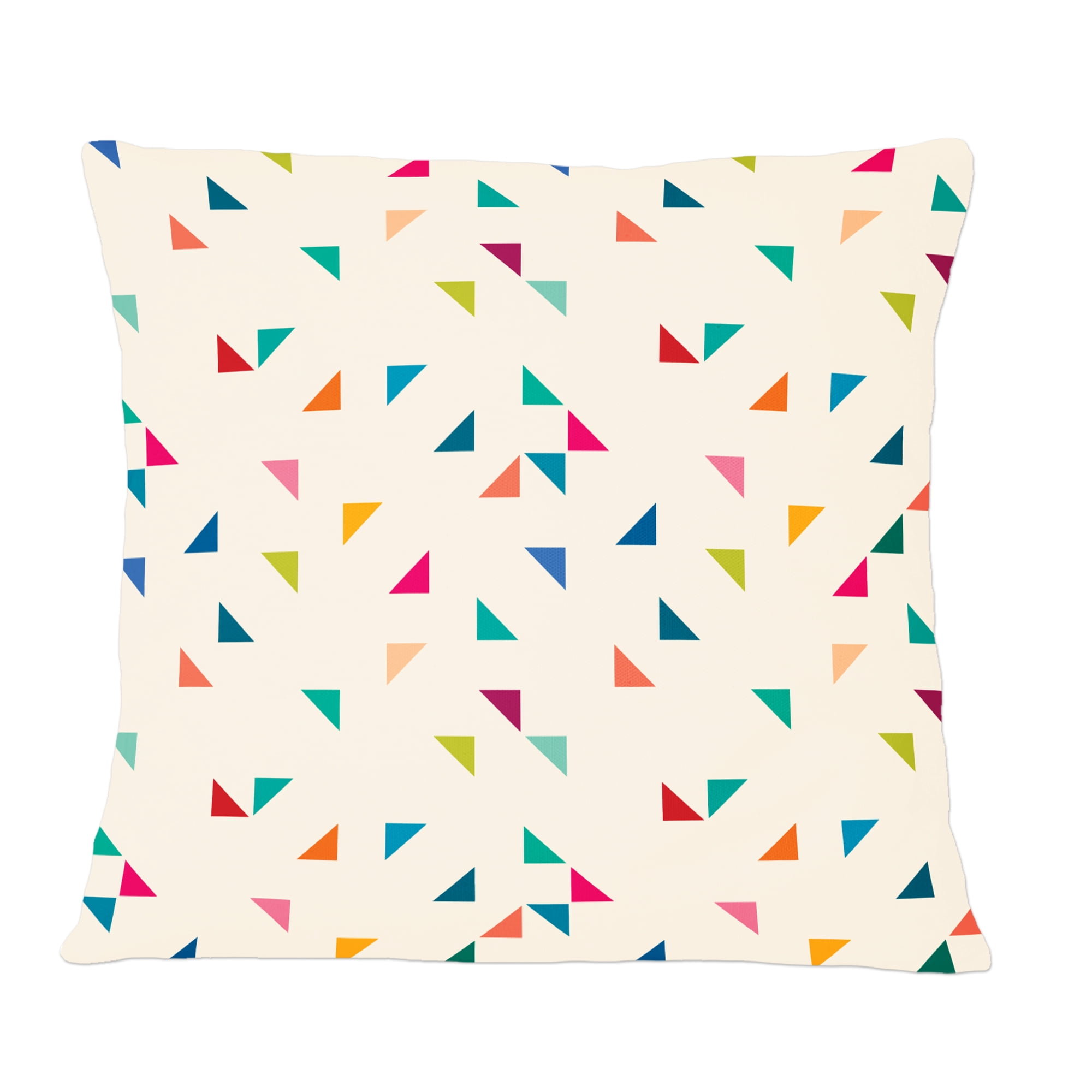Designart Abstract Triangular Retro Pattern I' Mid-Century Modern Throw Pillow - 12x20